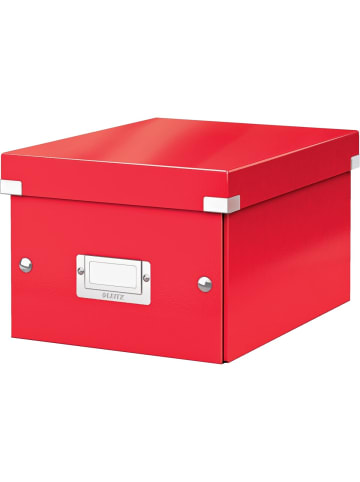 Leitz Ablagebox Click & Store Wow A5 Graukarton rot
