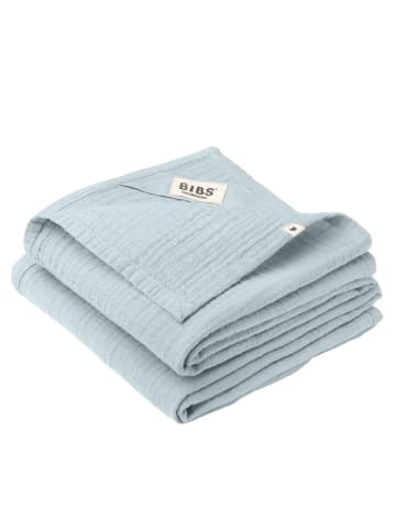 BIBS Mullwindel / Mulltuch / Pucktuch 2er Pack in blau