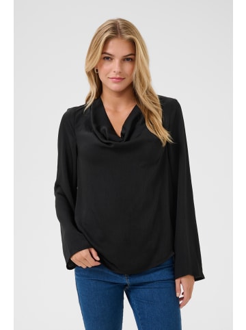Kaffe Langarm-Bluse KAariel Regular fit in Black Deep