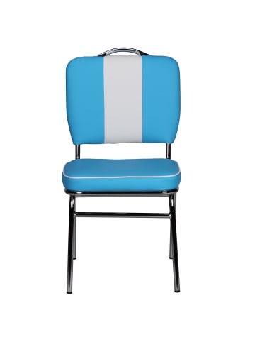 KADIMA DESIGN Esszimmerstuhl American Diner 50er Jahre Retro in Blau