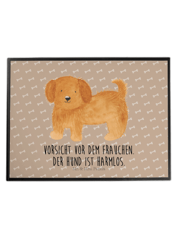 Mr. & Mrs. Panda Tischschutzmatte Hund Flauschig mit Spruch in Hundeglück
