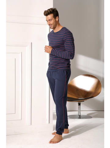 AUTHENTIC LE JOGGER Pyjama in schwarz, blau