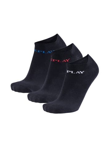 Replay Socken 3er Pack in Schwarz