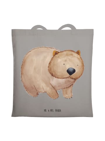 Mr. & Mrs. Panda Laptoptasche Wombat ohne Spruch in Light Grey