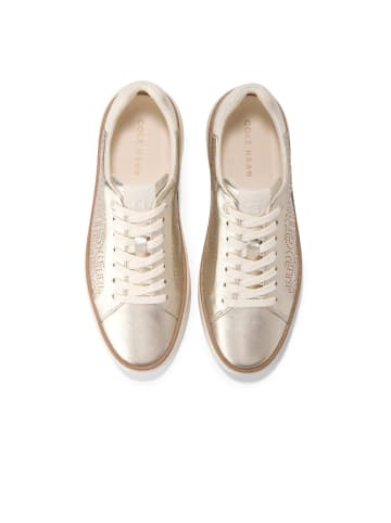 Cole Haan Sneaker Lo GRANDPRO TOPSPIN SNEAKER in SOFT GOLD METALLICCH PERF LEATHERIVORY