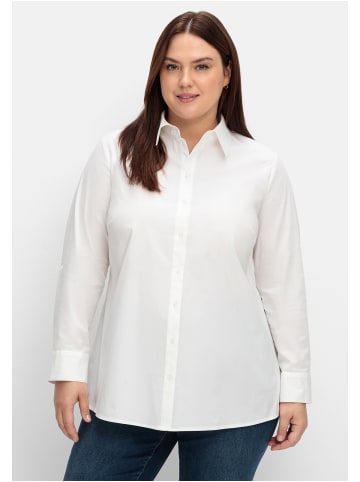 sheego Hemdbluse in weiß