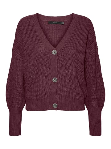 Vero Moda Strickjacke VMLEA in Rot