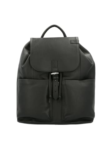 PICARD Relaxed Rucksack Leder 44 cm Laptopfach in schwarz