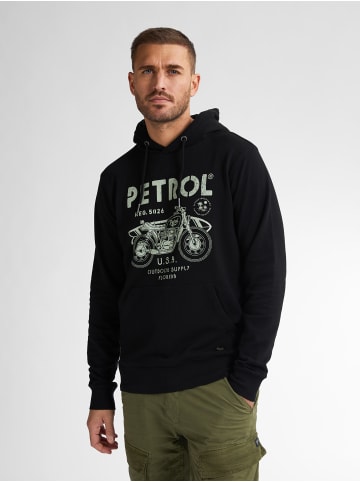 Petrol Industries Hoodie mit Aufdruck Palmcove in Schwarz