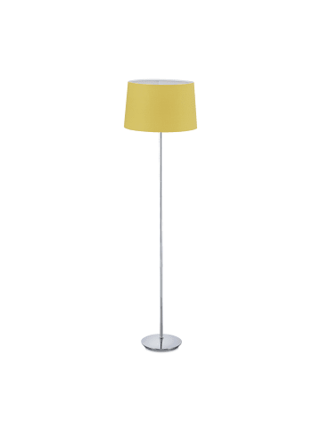 relaxdays Stehlampe in Gelb - (H)148,5 x Ø40 cm