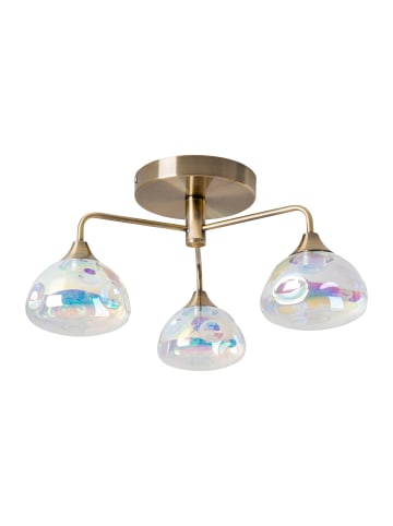 näve LED Deckenleuchte "VARNA" in messing - (L)42 cm x (B)42 cm x (H)19.5 cm - EEK G