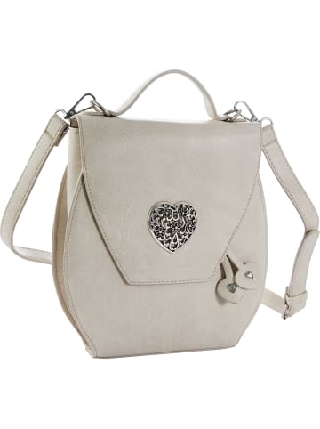 tectake Schicke Trachtenhandtasche in Lederoptik, beige