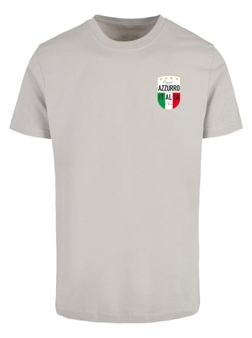 Mister Tee Mister Tee Azurro Italia Crest Tee in lightasphalt