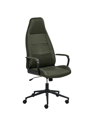 Beliani Bürostuhl REBEL in Grün/Schwarz - (W) 67 x (H) 120 x (L) 67 cm