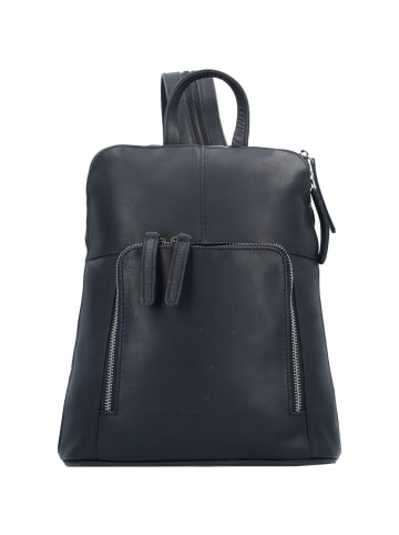 The Chesterfield Brand Wax Pull Up City Rucksack Leder 28 cm in schwarz