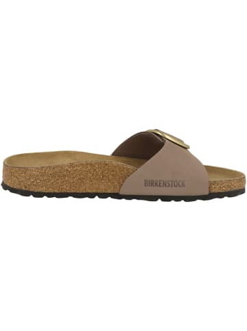 Birkenstock Pantolette Madrid Big Buckle Nubukleder schmal in lila
