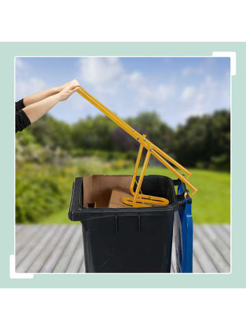 relaxdays Müllpresse in Gelb