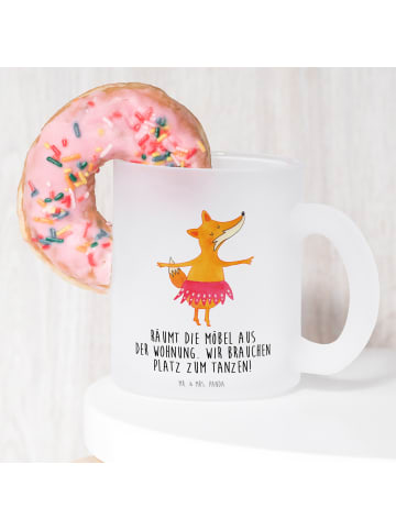 Mr. & Mrs. Panda Teetasse Fuchs Ballerina mit Spruch in Transparent