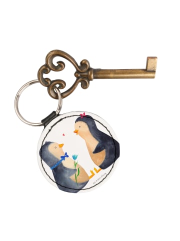 Mr. & Mrs. Panda Anhänger Pinguin Pärchen ohne Spruch in Weiß