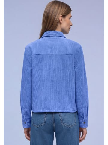 Street One Cordbluse in blau