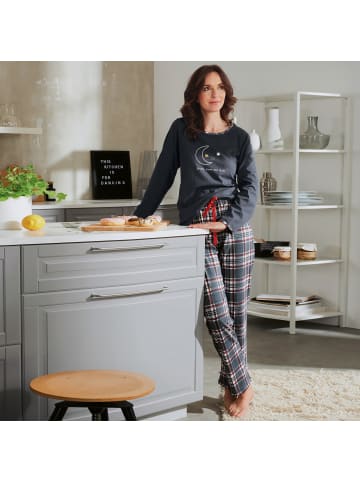 Erwin Müller Single-Jersey Schlafanzug in anthratzit