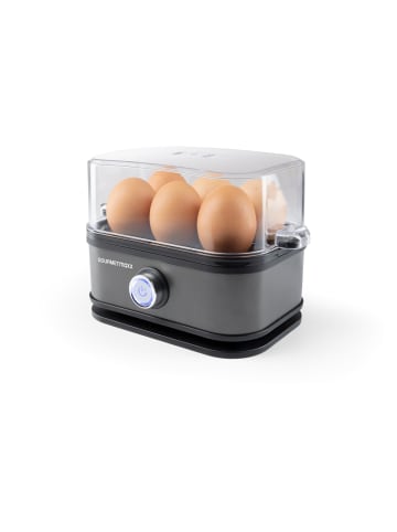 Gourmet Maxx Eierkocher für 6 Eier 400W anthrazit  grau
