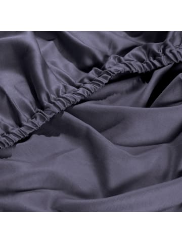 Erwin Müller Mako-Satin Spannbettlaken Landshut in anthrazit