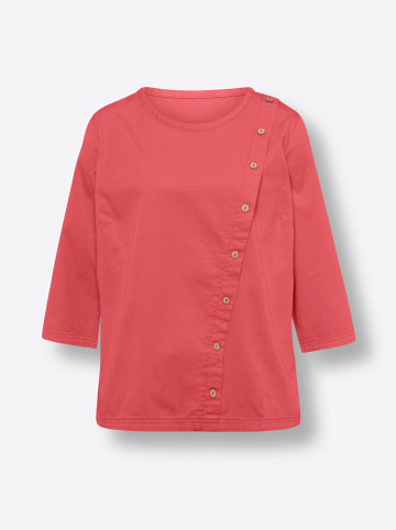 Sieh an! Jeansbluse in grapefruit