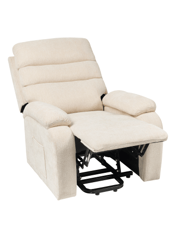 Beliani Fernsehsessel RISE in Beige - (W) 80 x (H) 105 x (L) 91 cm