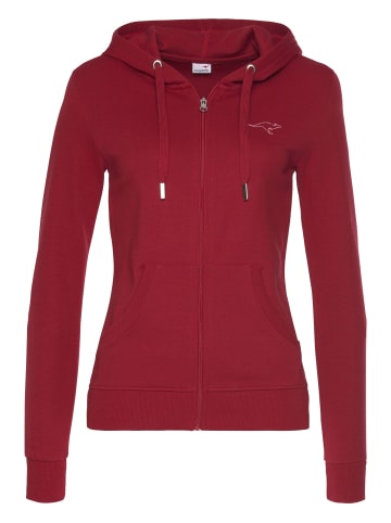 Kangaroos Sweatjacke in rot