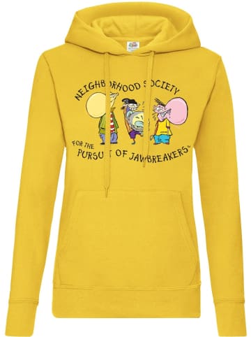 Cartoon Network Hoodie "Ed, Edd n Eddy Neighborhood Society Girly Hoodie" in Gelb