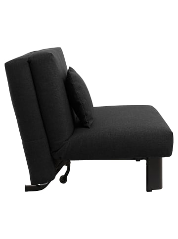 others FALTSESSEL Kalomira Bezug Flachgewebe Metall schwarz / schwarz