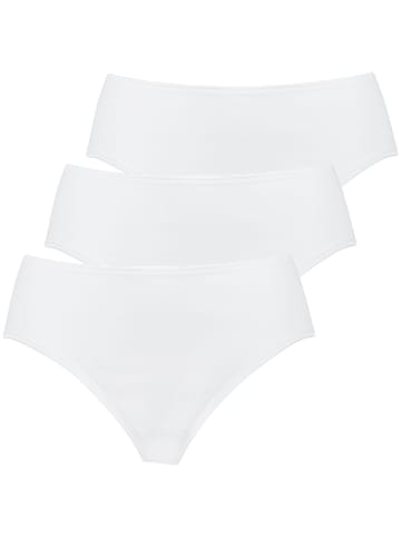 Nina von C. 3er Pack Hüftslip in weiss