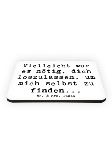 Mr. & Mrs. Panda Magnet Spruch Liebeskummer Selbstfindung mit Sp... in Weiß