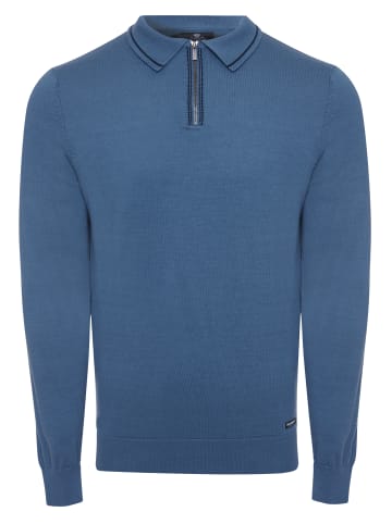 Threadbare Langarmshirt Barrow in Denim Blue / Navy