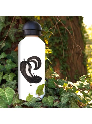 Mr. & Mrs. Panda Trinkflasche Stinktier Handstand ohne Spruch in Weiß