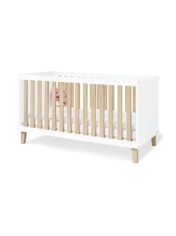 Kinderbett Lumi in Weiß, 145 x 77 x 86 cm