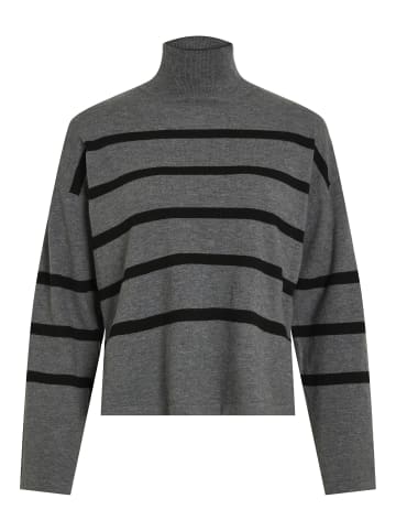 Vila Strickpullover in Medium Grey Melange