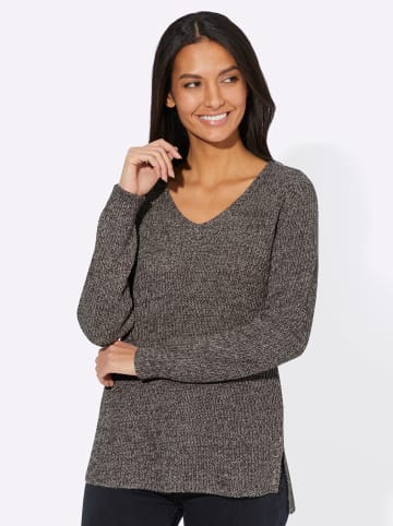 WITT WEIDEN Langarm-Pullover in sesam-meliert