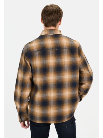 Camel Active Overshirt aus reiner Baumwolle in Braun