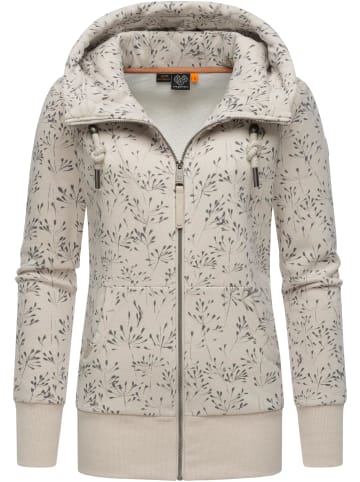 ragwear Sweatjacke Neska Zip Flowers in Bone23