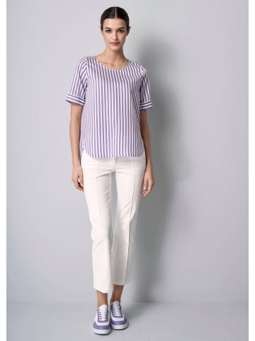 Alba Moda Streifenbluse mit Halbarm in flieder