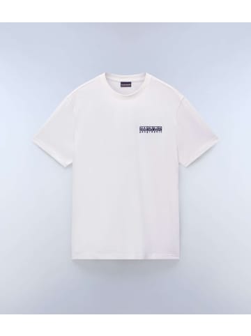 Napapijri T-Shirt "S-Vignoni Back Ss" in Weiß