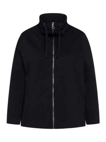 Ulla Popken Sweatjacke in schwarz