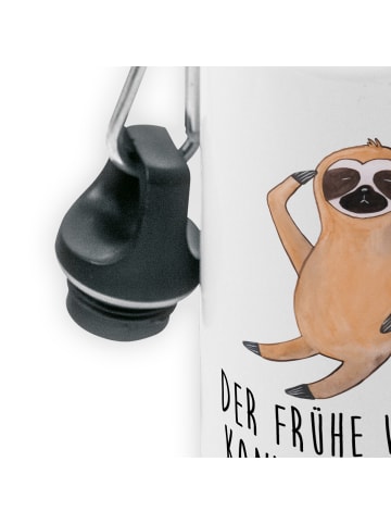 Mr. & Mrs. Panda Trinkflasche Faultier Vogel mit Spruch in Weiß