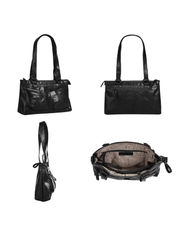 SPIKES & SPARROW Handtasche in schwarz