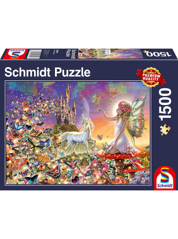 Schmidt Spiele Brettspiel Puzzle - Maerchenhaftes Zauberland (1500 Teile) - Ab 12 Jahren
