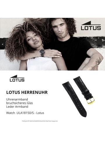 Lotus Uhrenarmband Lotus Armbänder schwarz