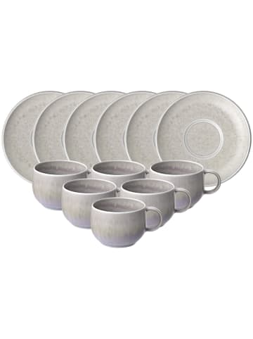 like. by Villeroy & Boch 6er Set Espressotassen mit Untertassen Perlemor Sand 60 ml beige in beige