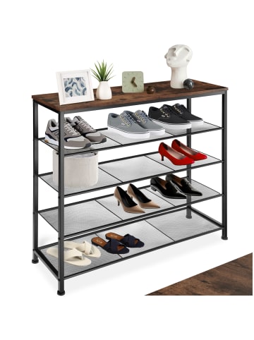 tectake Schuhschrank Sheffield 100x30,5x93cm